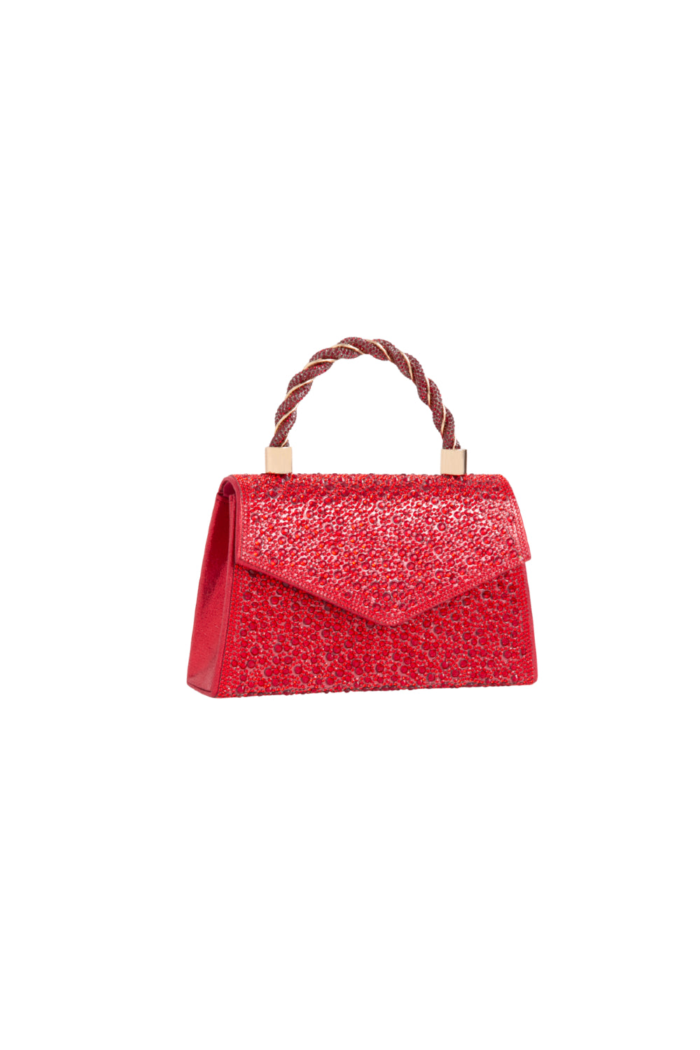 Red Diamante Top Handle Bag ALLD3223
