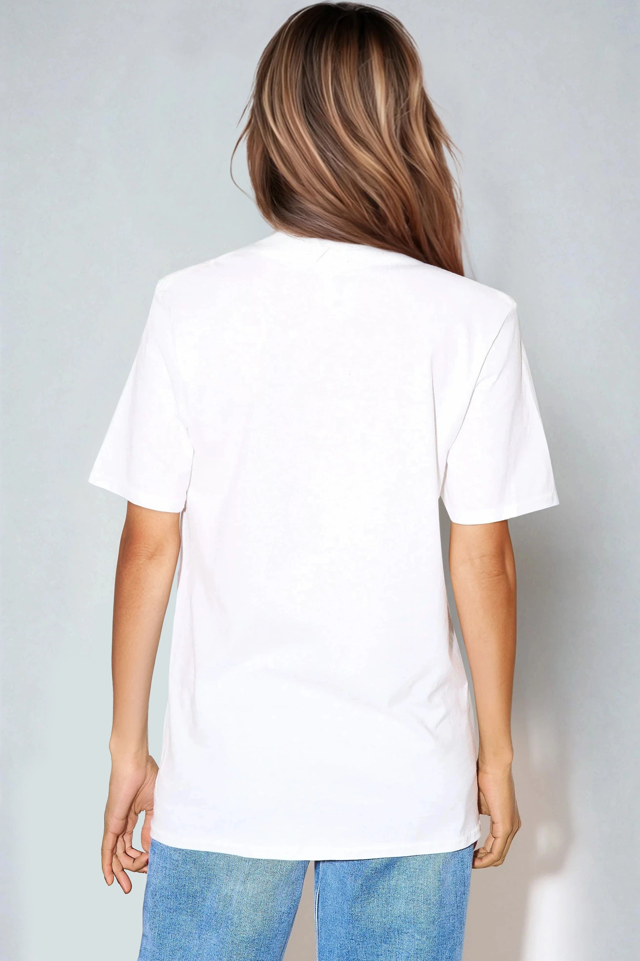 White Good Vibes Printed Cotton T-Shirt ALBL4044