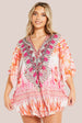 Aftershock London Pink Short Beach Dress Kaftan