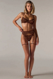 Aria Embroidered Lace Lingerie Set | Chocolate by Little Nooks