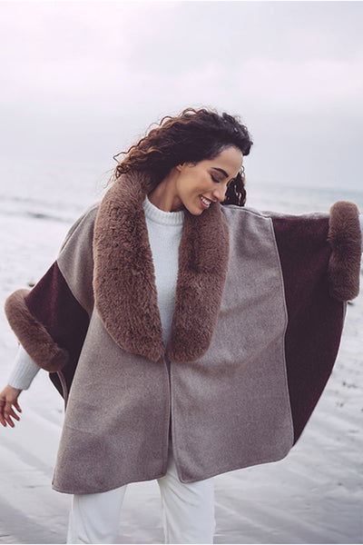Taupe - Autumn Wrap - Taupe by Pia Rossini