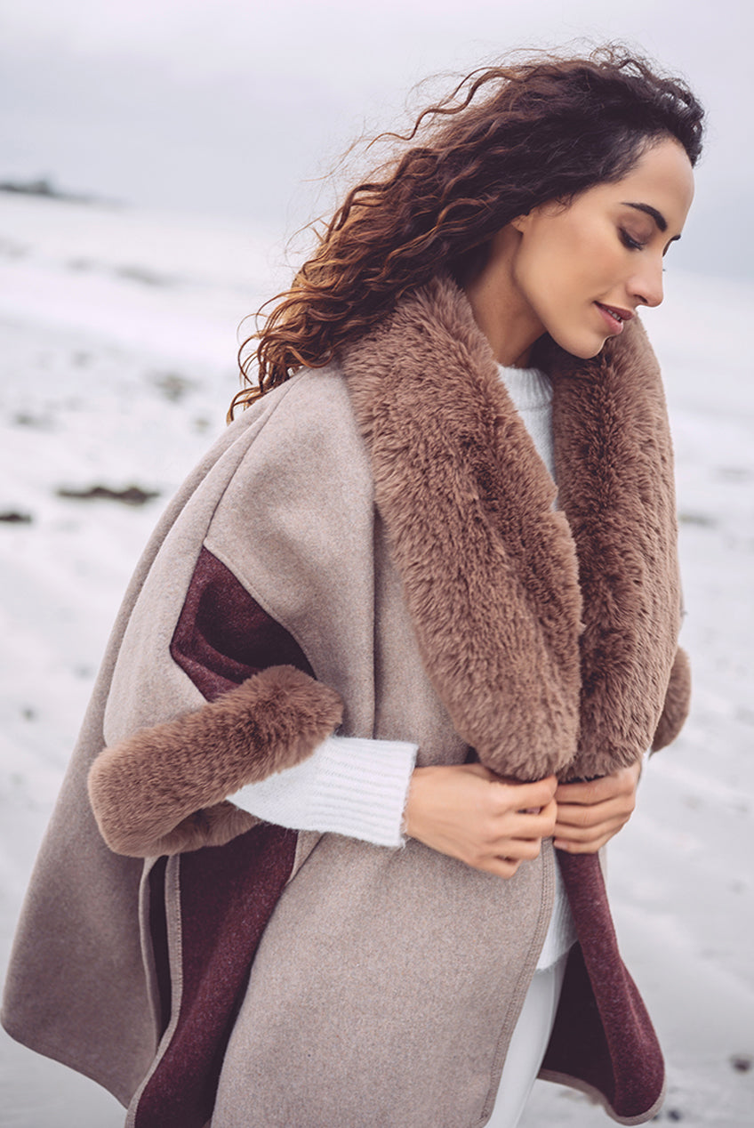 Autumn Wrap - Taupe AUT001-NAT017