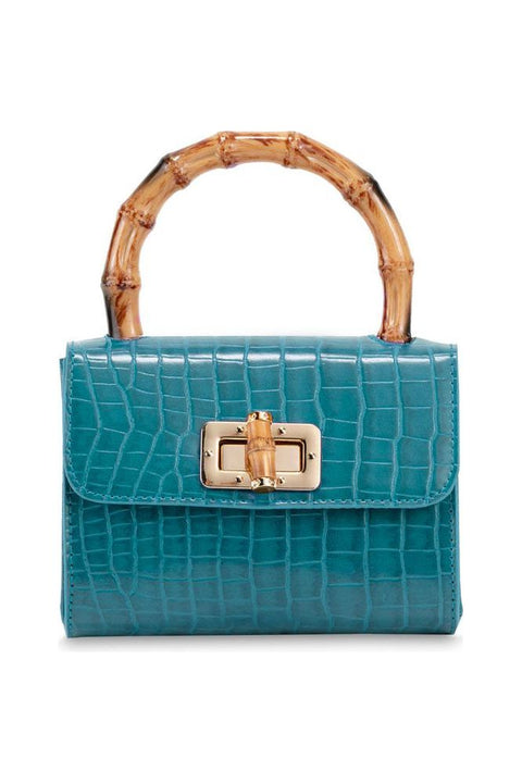 Campo Marzio Bamboo Mini Bag - Blue Jeans