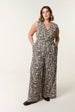Curve Sleeveless Belted Jumpsuit by Blue Vanilla