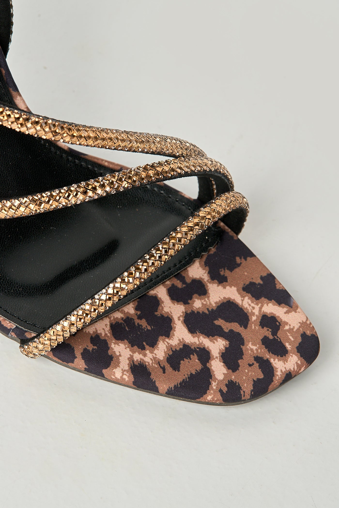 Val 3 Diamante Band Stiletto Heeled Sandals In Leopard SQC-153-LEOP