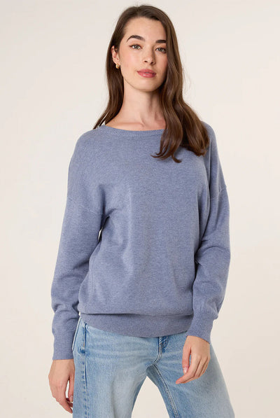Denim Blue - Round Neck Jumper by Blue Vanilla