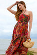 Tiered Halter Neck Dress by Blue Vanilla