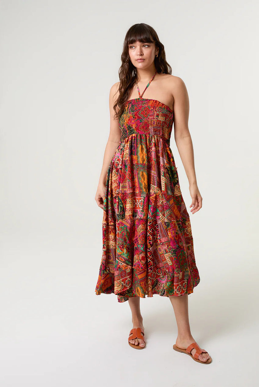 Tiered Halter Neck Dress BV257859011A