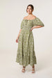 Tie Front Shirred Dress by Blue Vanilla