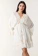 Embellished Kimono Sleeve Mini Dress by Blue Vanilla