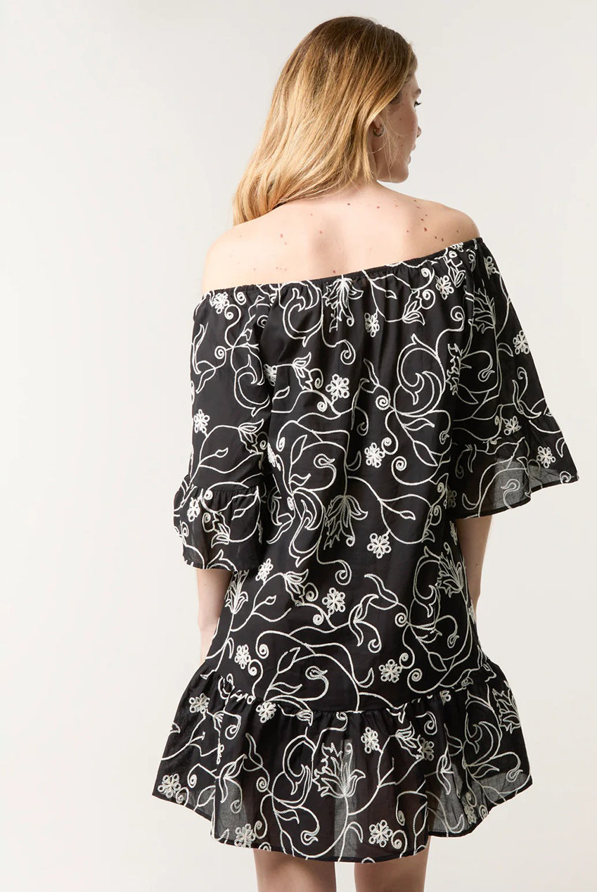 Embroidered Smock Dress BV257872003A
