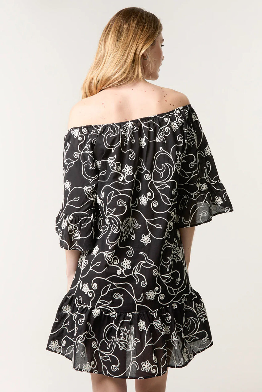 Embroidered Smock Dress BV257872003A