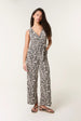 Sleeveless Belted Jumpsuit by Blue Vanilla