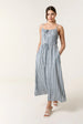 Tie Front Midi Dress by Blue Vanilla