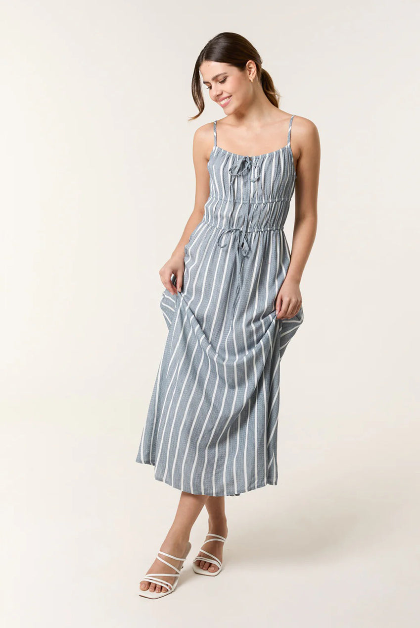 Tie Front Midi Dress BV257902018A