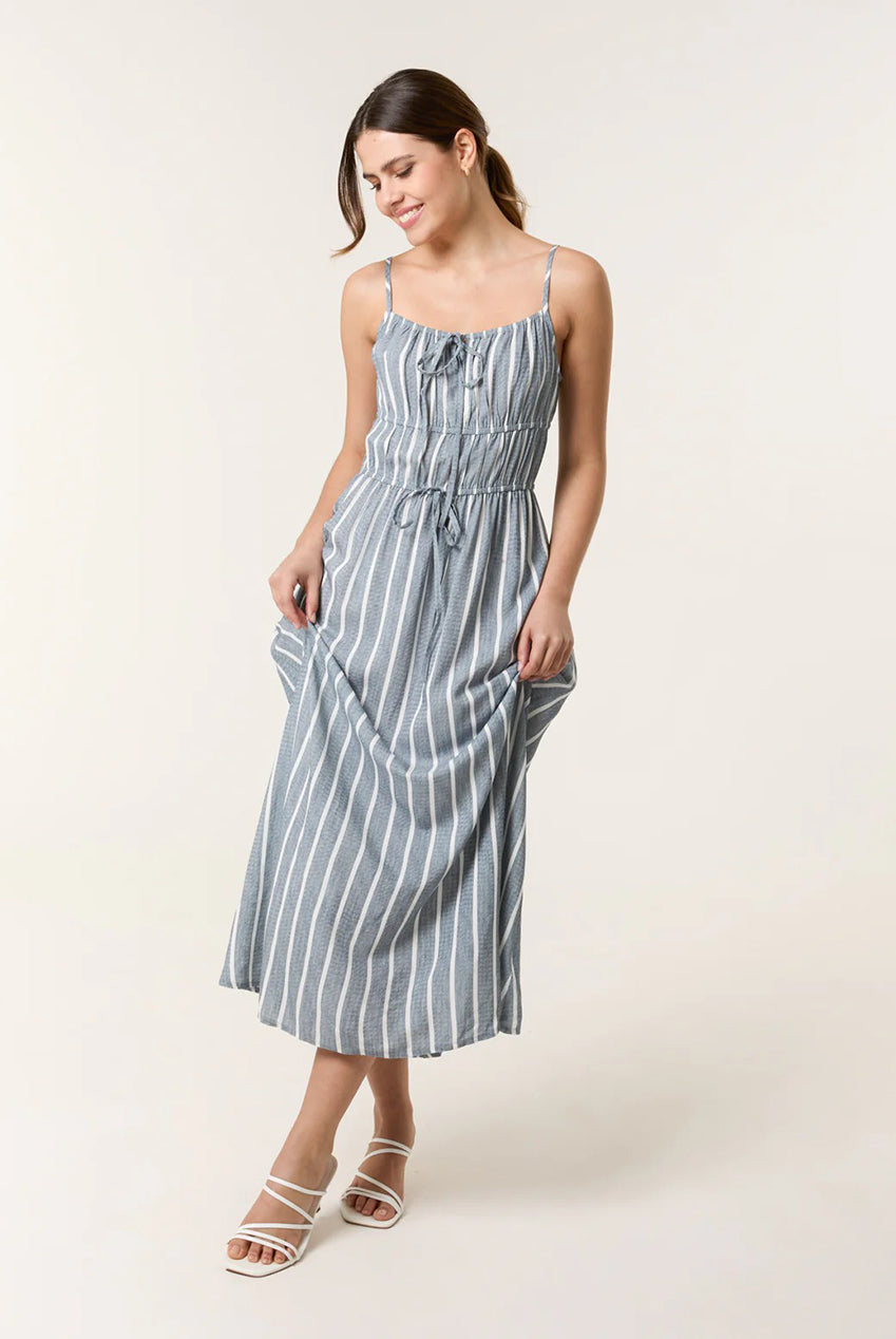Tie Front Midi Dress BV257902018A
