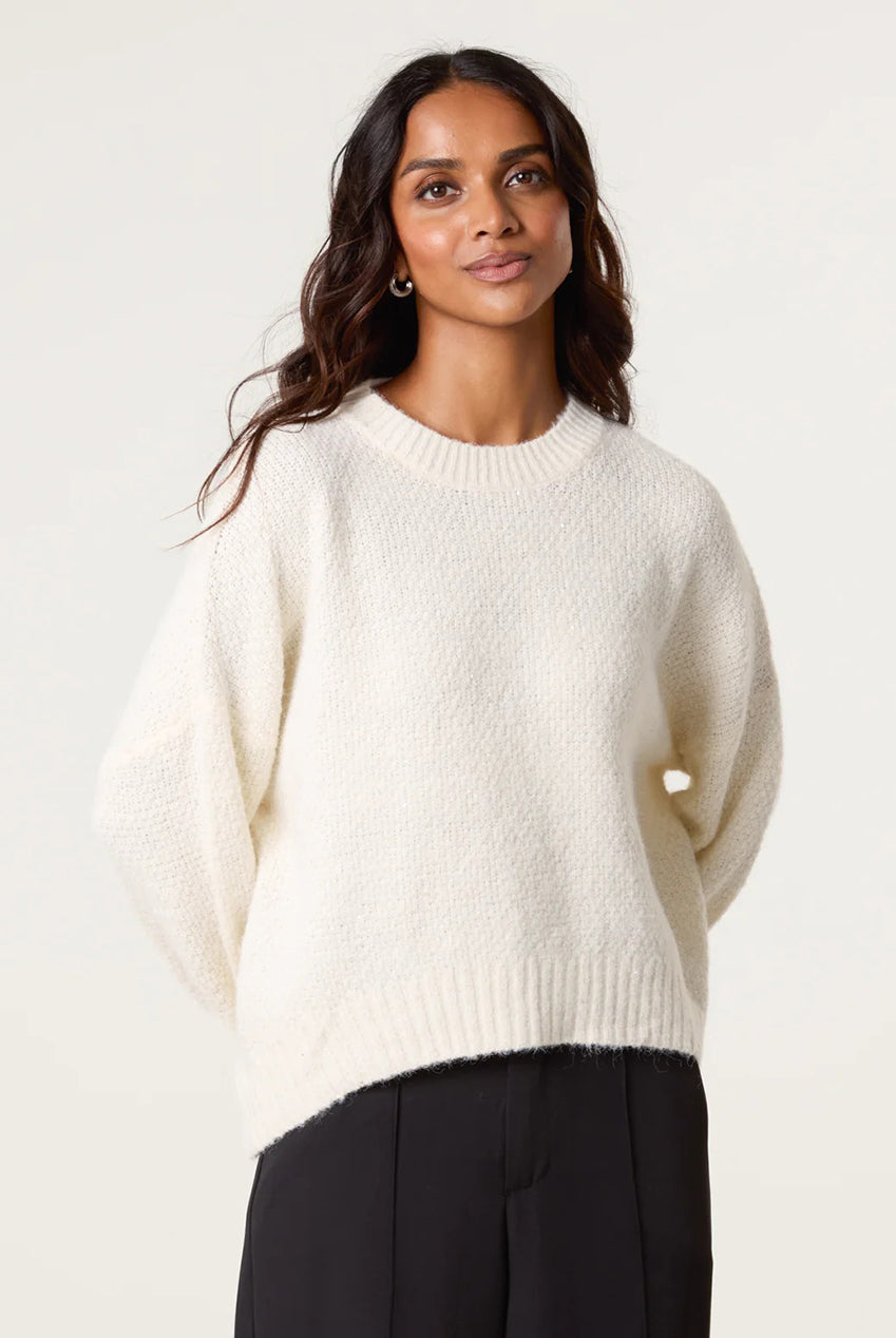Round Neck Sequin Detailed Jumper BV258506014