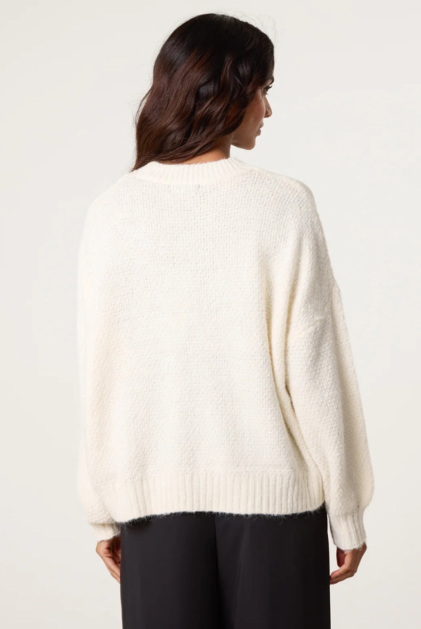 Round Neck Sequin Detailed Jumper BV258506014