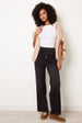 Elasticated Waist Jeans With Tie by Blue Vanilla