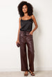 PU Wide Leg Trousers by Blue Vanilla