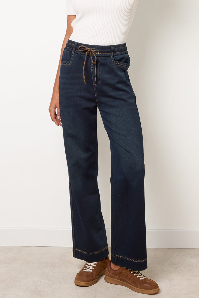 Elastic Waist Jeans BV261216322