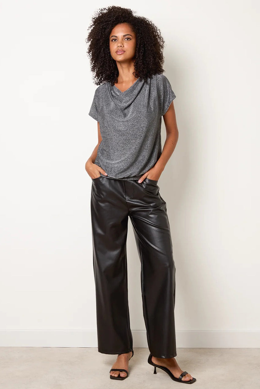 Cowl Neck Draped Top BV261401061