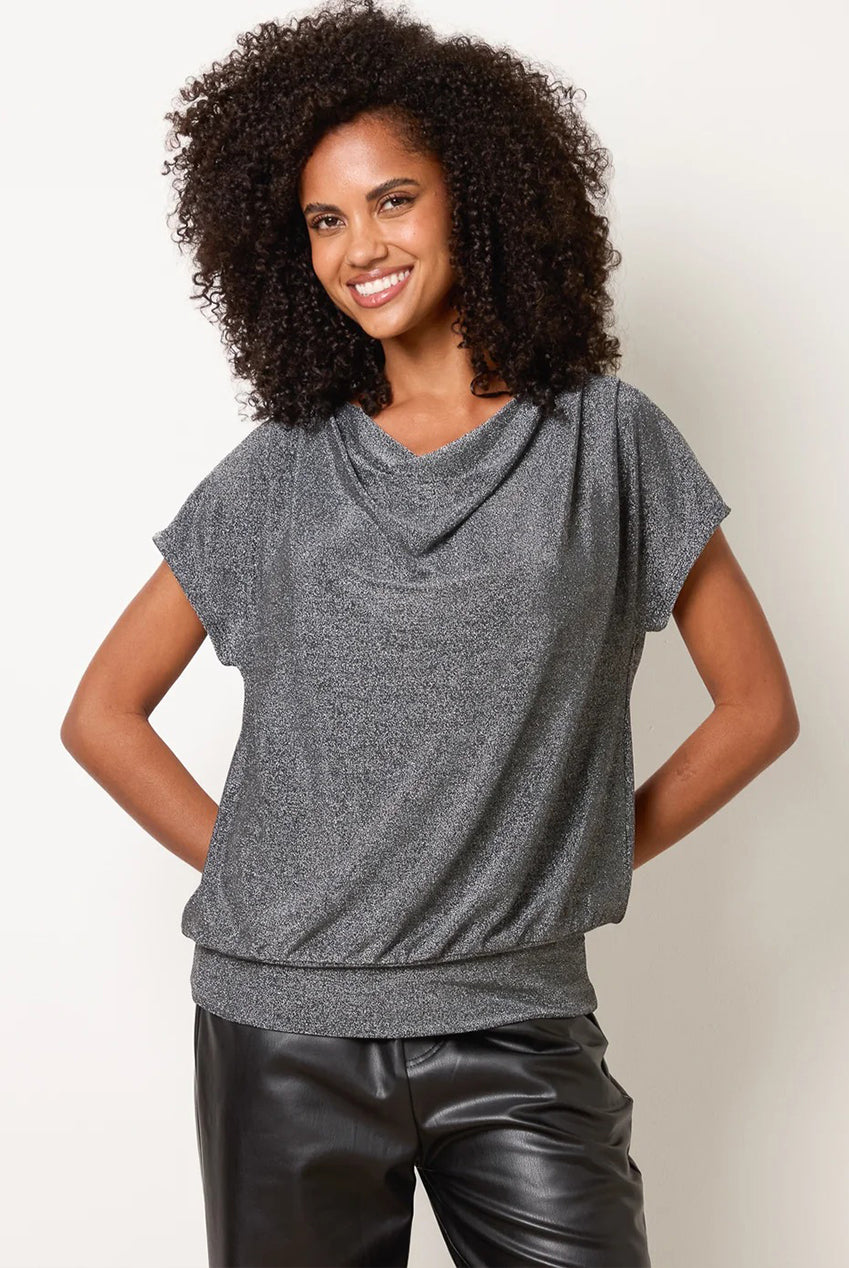Cowl Neck Draped Top BV261401061