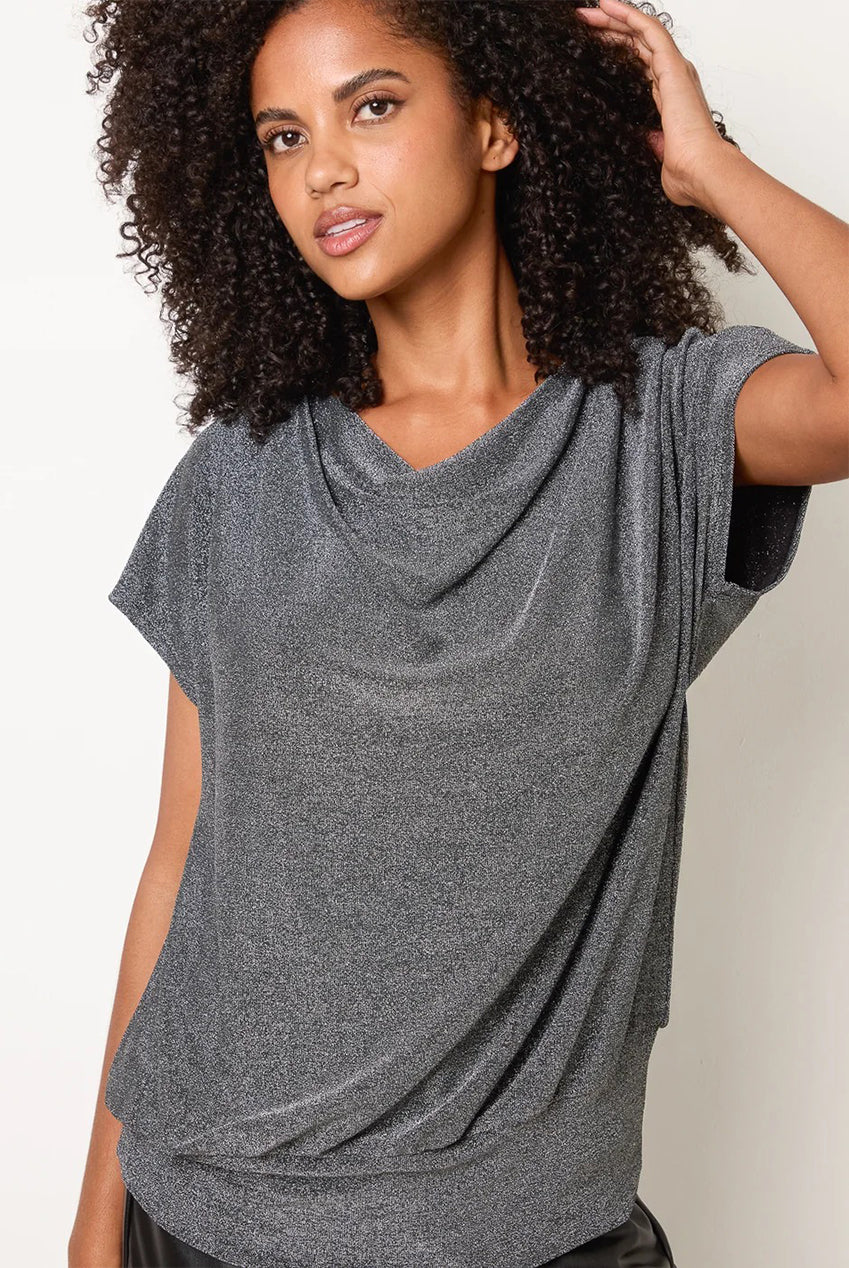 Cowl Neck Draped Top BV261401061