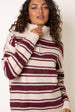 Stripe Knit Zip Top Jumper by Blue Vanilla