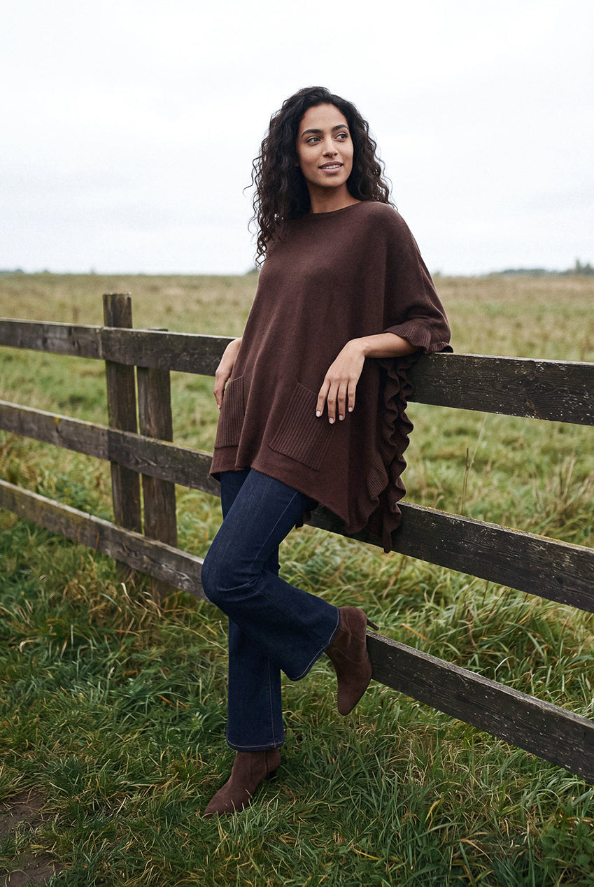 Frill Detail Pocket Cape BV261570444