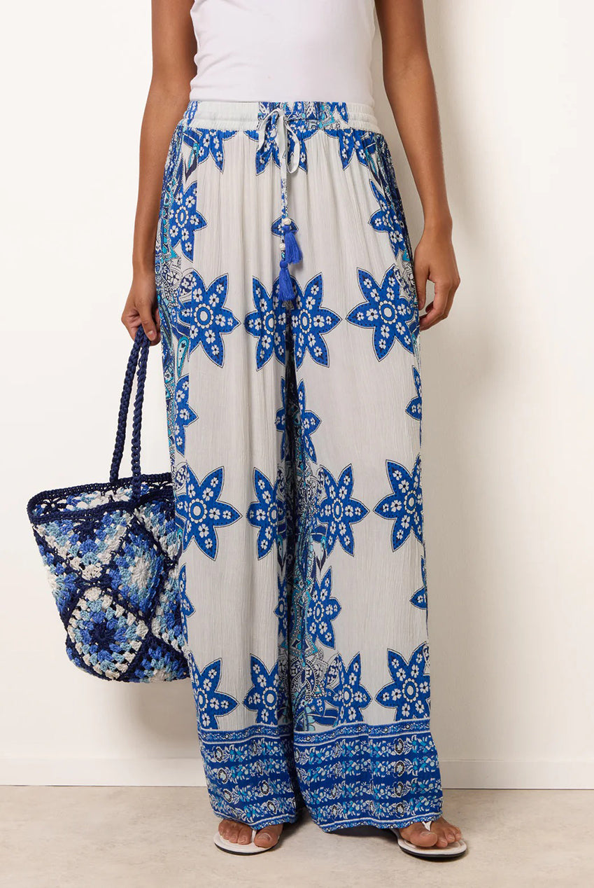 Paisley Floral Wide Leg Printed Trousers BV269230002