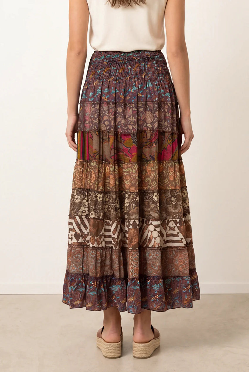 Multi Print Shirred Skirt BV269252030
