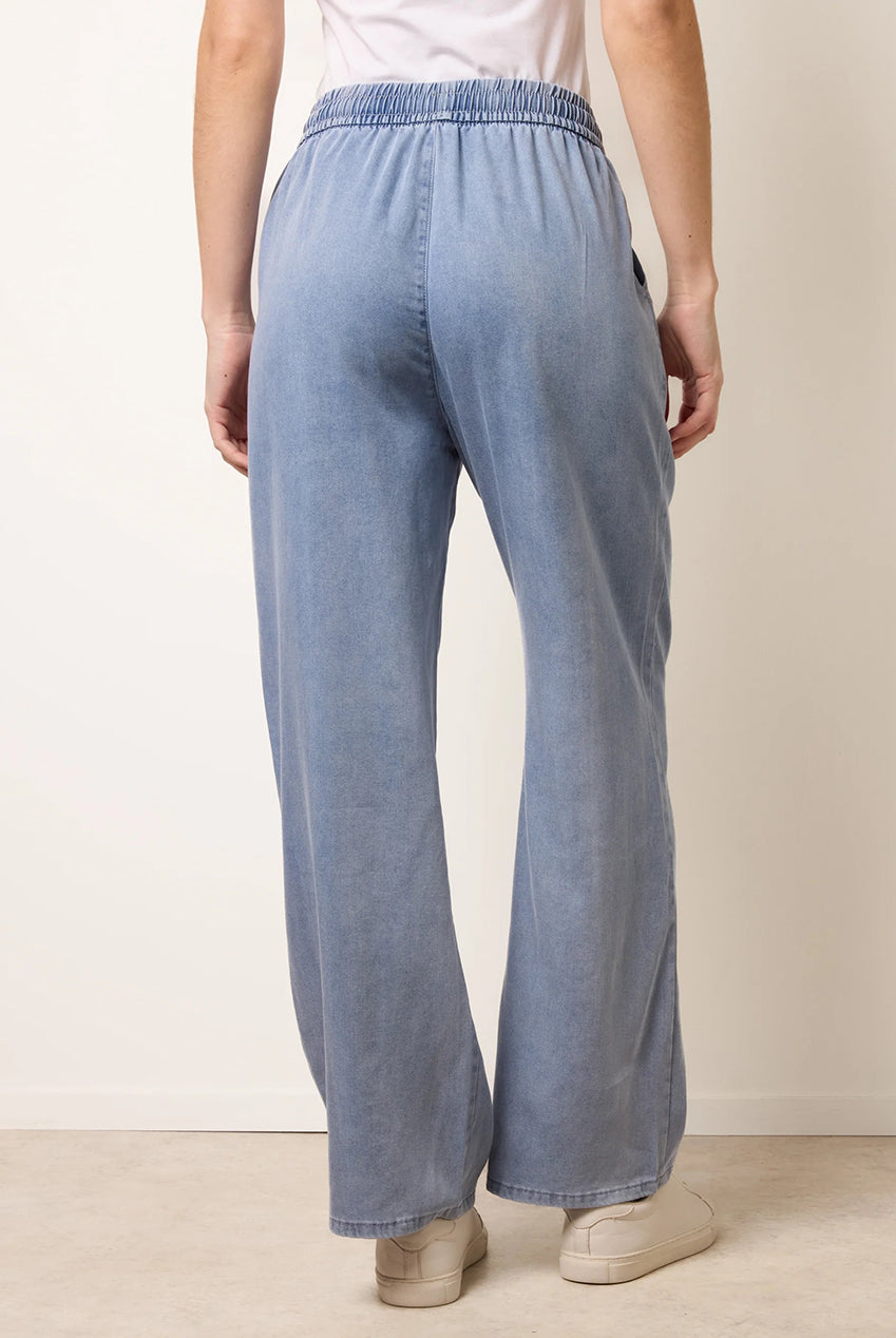 Elasticated Waist Wide Leg Jeans BV269258018