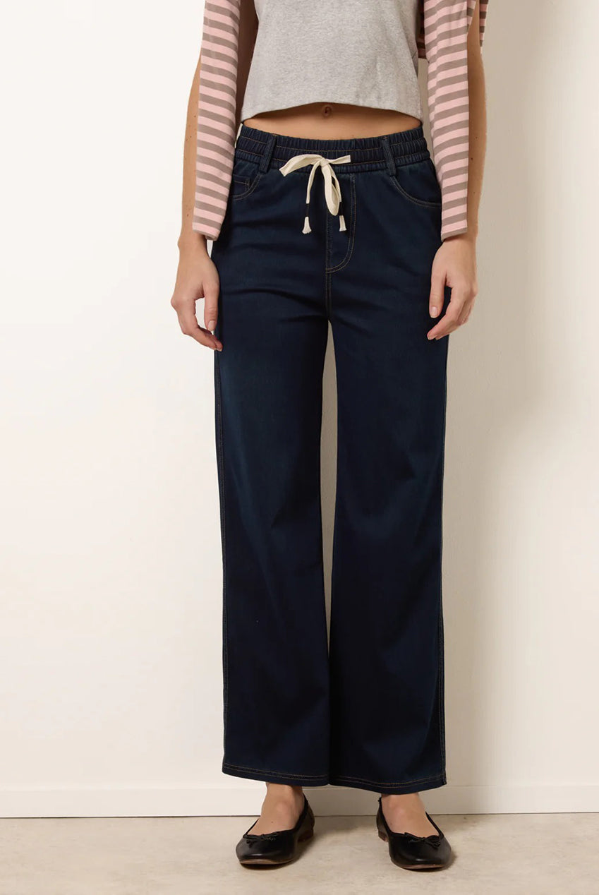 Herringbone Tie Up Stretch Trousers BV269288322