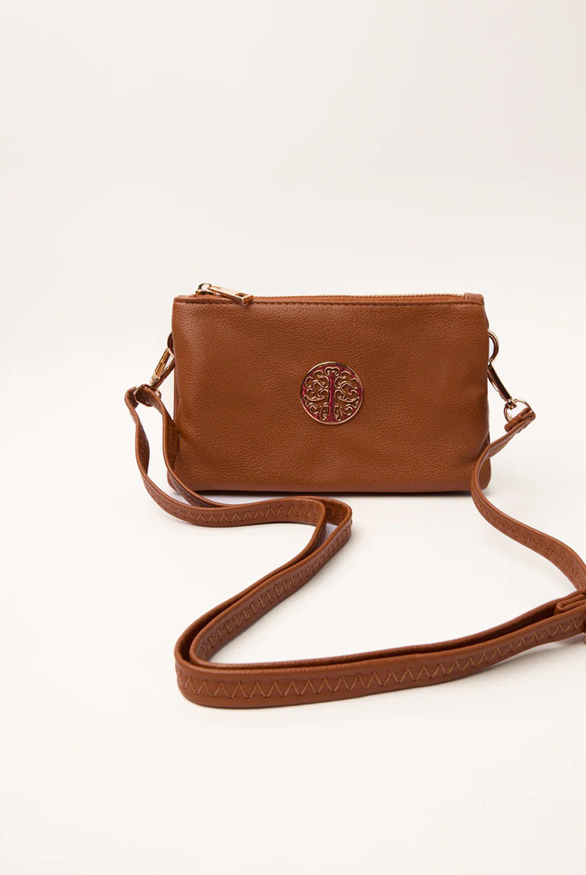 Detailed Zip Up Purse With Detachable Strap BV269300084