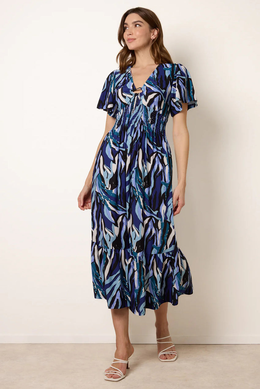 Ring Detail Printed Dress BV269832008
