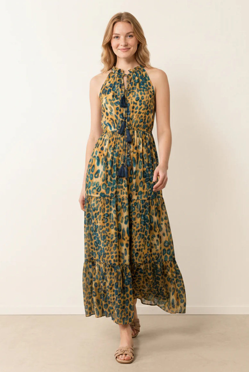 Diamante Tiered Tie Front Dress BV269916058