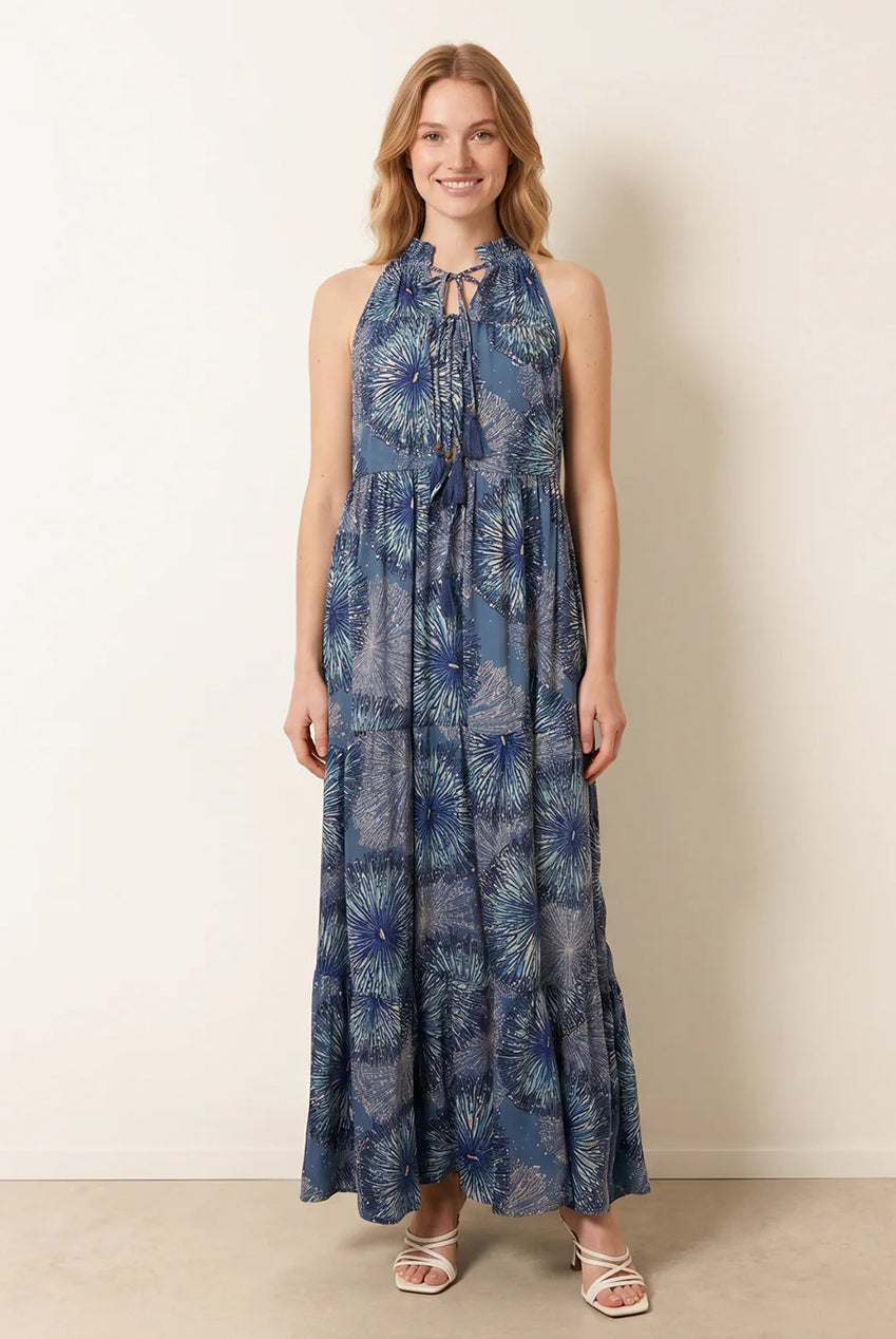Tiered Tie Front Dress BV269917305