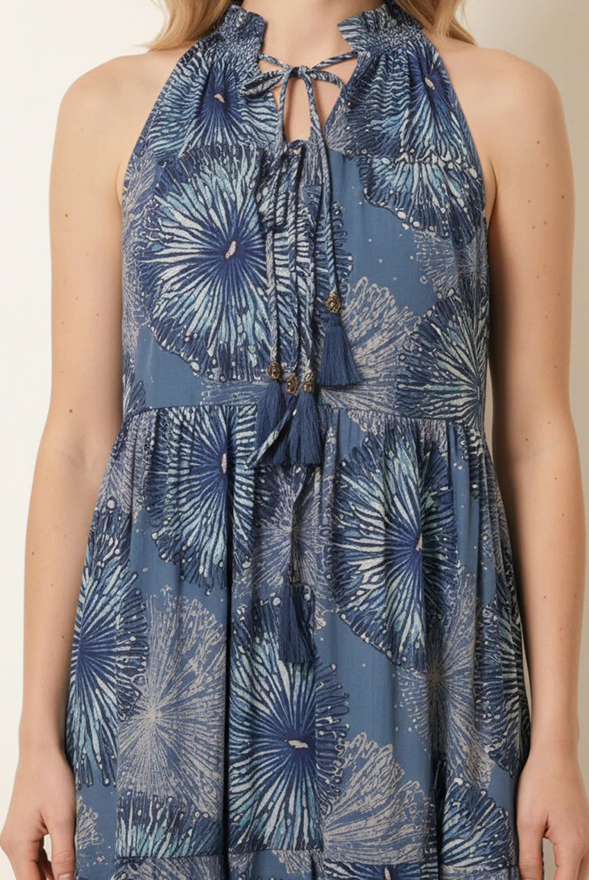 Tiered Tie Front Dress BV269917305