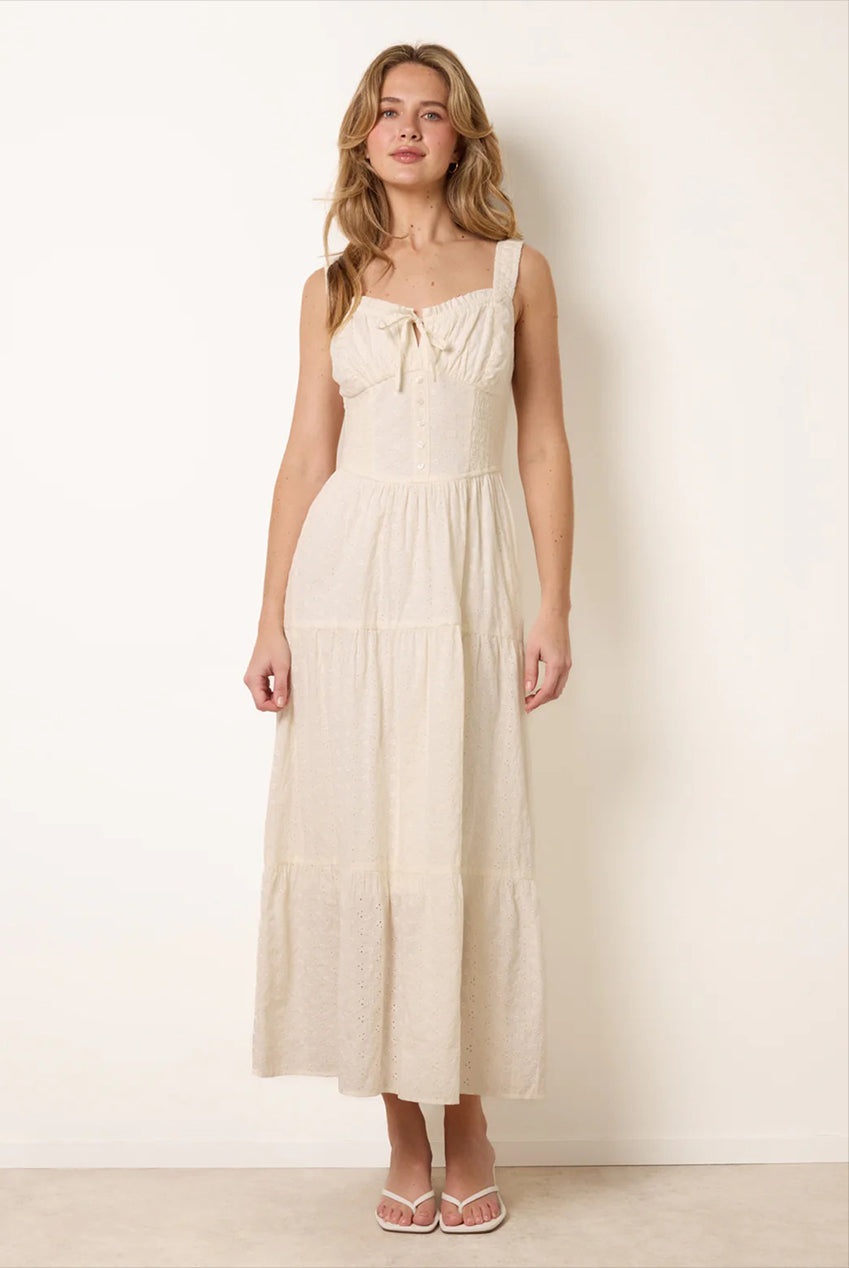 Broderie Button Down Maxi Dress BV269985014