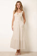 Broderie Button Down Maxi Dress by Blue Vanilla