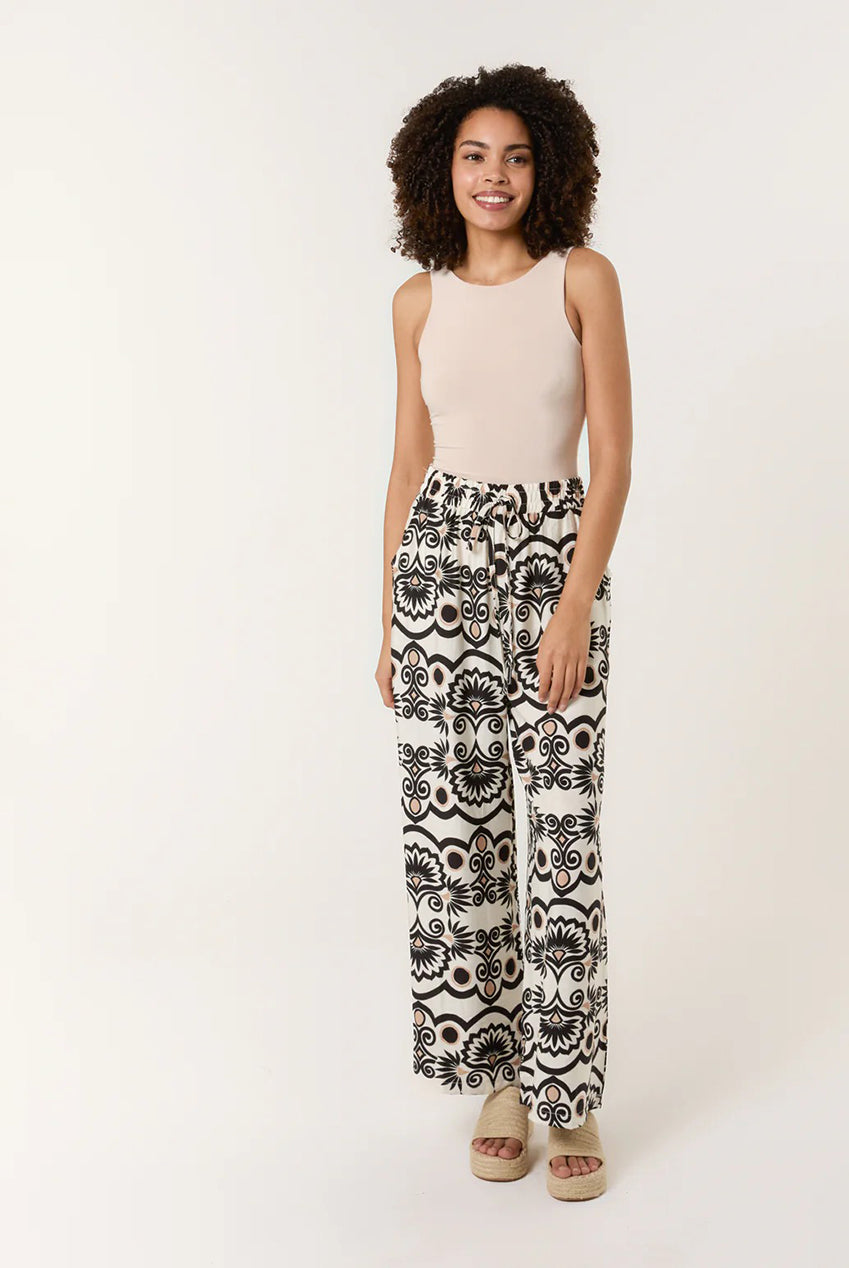 Printed Wide Leg Trousers BV3493167