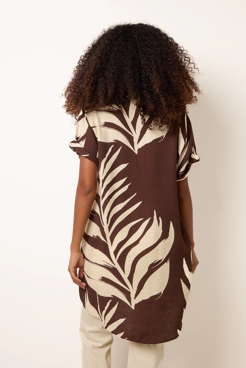 Palm Print Tunic Top BV3494030