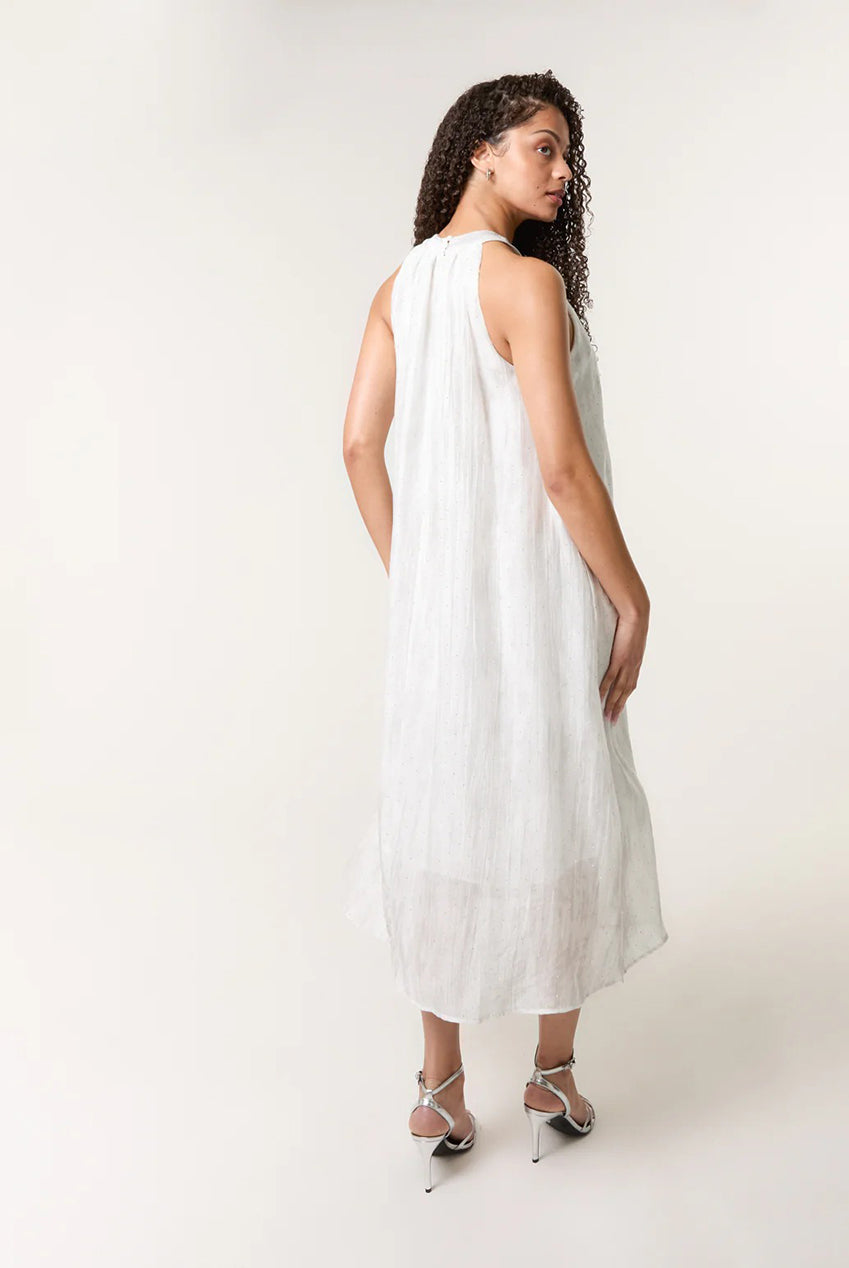 Luxe Rose Detail Halter Neck Dress BV3565014
