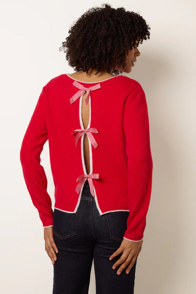 Red - Back Bow Jumper by Blue Vanilla