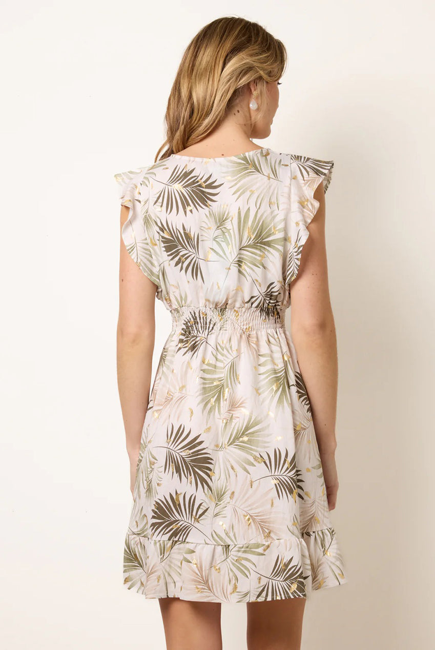 Tropical Dress With Leaf Print BV3900056