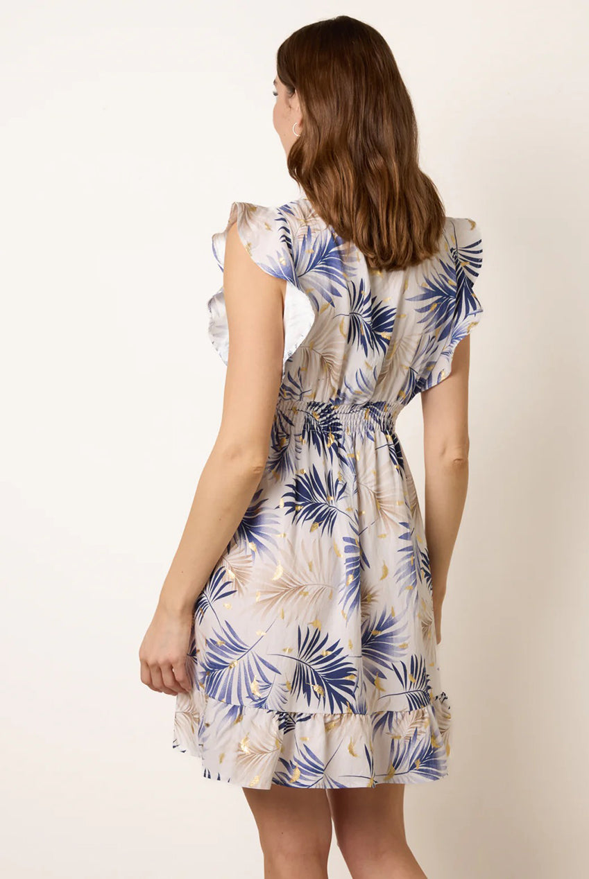 Tropical Dress With Leaf Print BV3900008
