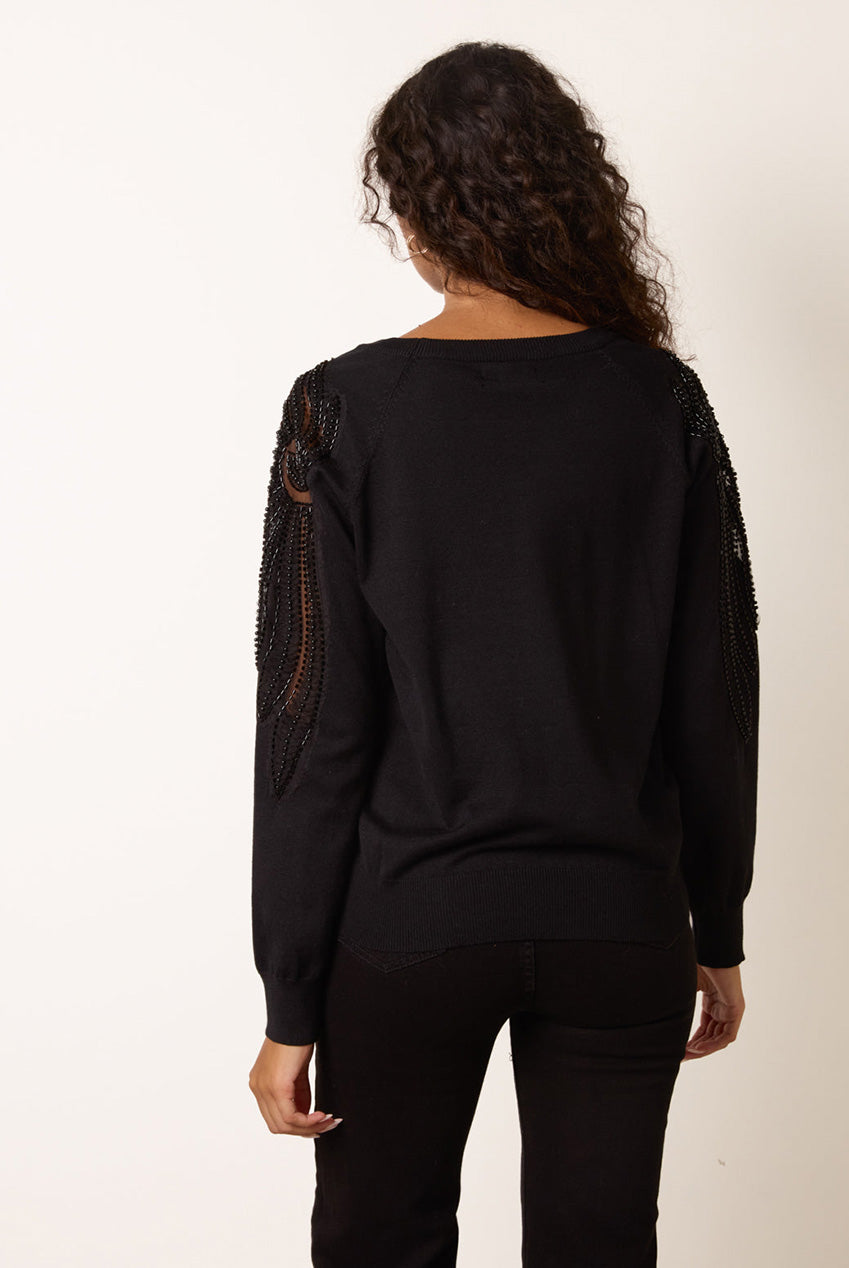 Embellished Sleeve Jumper BV3999003
