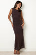 Sparkle Buckle Sleeveless Dress by Blue Vanilla