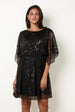 Sequin And Embellished Chevron Dress by Blue Vanilla